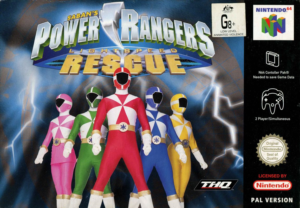 Front Cover for Saban's Power Rangers: Lightspeed Rescue (Nintendo 64)