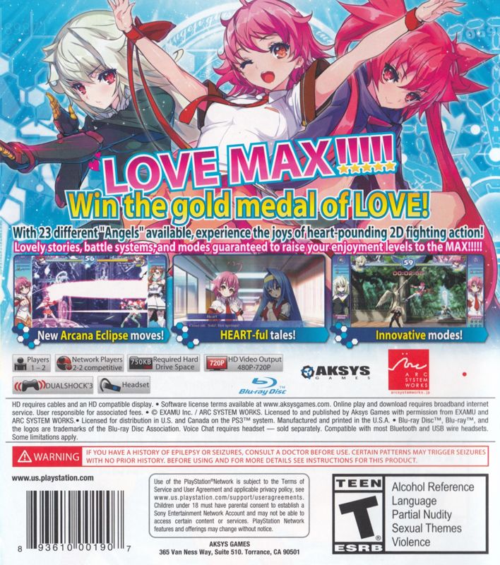 ARCANA HEART 3: LOVE MAX PLAYSTATION VITA