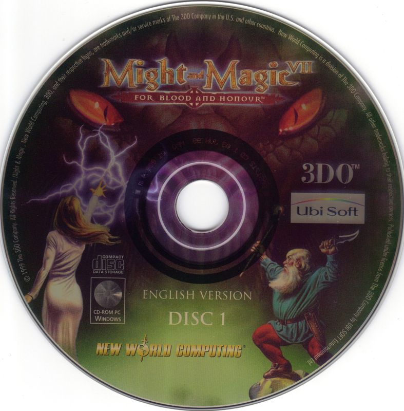 Media for Might and Magic VII: For Blood and Honor (Windows): Disc 1