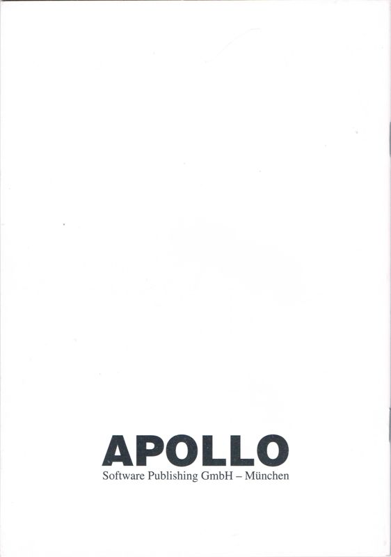 Manual for Apollo Collection 1: Airbus Family (DOS): Back