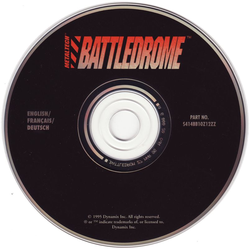 Media for Metaltech: Battledrome (DOS) (CD-ROM release)