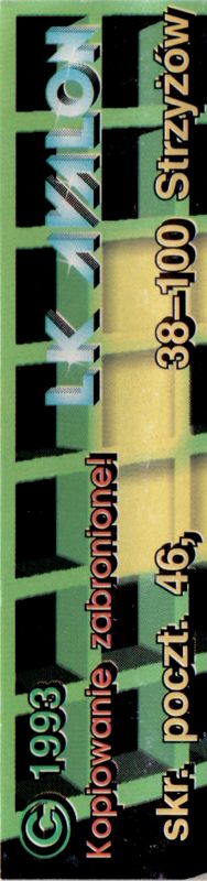 Back Cover for Eoroid / Acid Runner (Commodore 64)