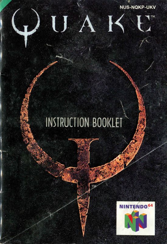 Manual for Quake (Nintendo 64): Front