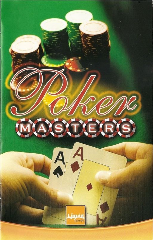 Manual for Poker Masters (PlayStation 2): Front