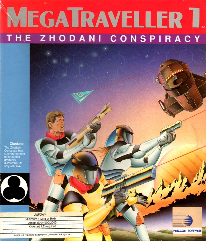 Front Cover for MegaTraveller 1: The Zhodani Conspiracy (Amiga)