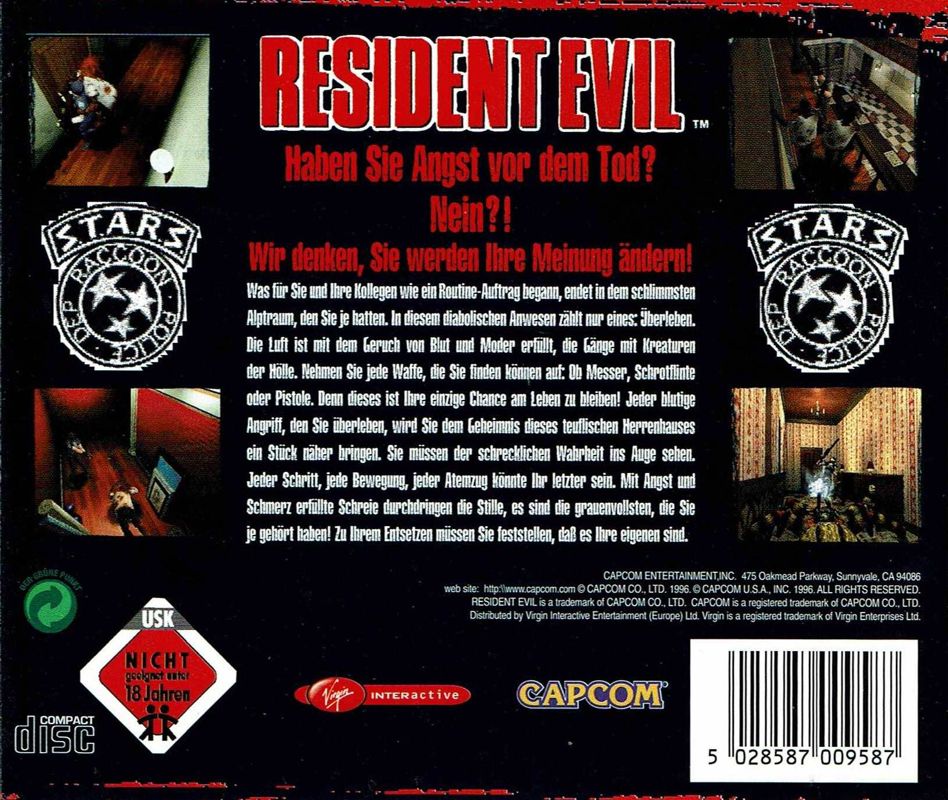 Other for Resident Evil (Windows) (The White Label release): Jewel Case - Back