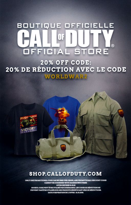 Advertisement for Call of Duty: WWII (Windows): Season Pass