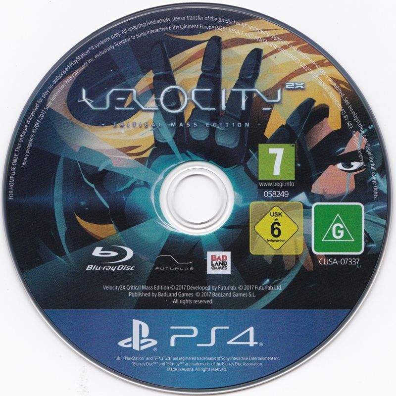 Media for Velocity 2X: Critical Mass Edition (PlayStation 4)