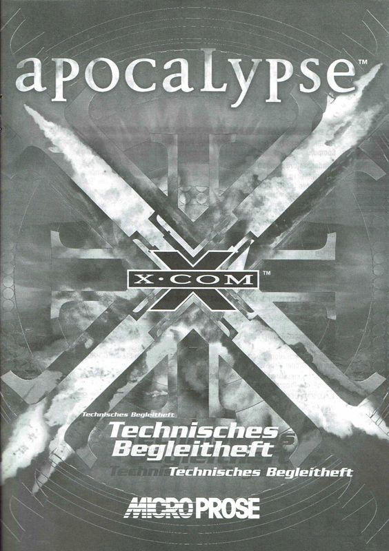 Extras for X-COM: Apocalypse (DOS): Technical Informations - Front