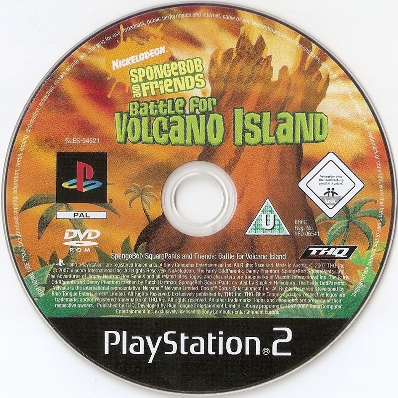 Nicktoons Battle For Volcano Island Cover Or Packaging Material Mobygames