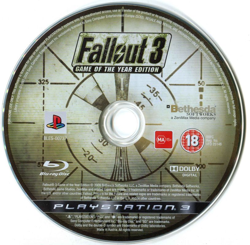 Media for Fallout 3 (PlayStation 3)