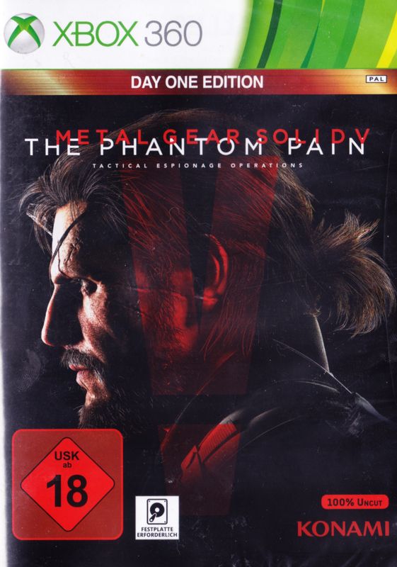 Front Cover for Metal Gear Solid V: The Phantom Pain (Day One Edition) (Xbox 360)
