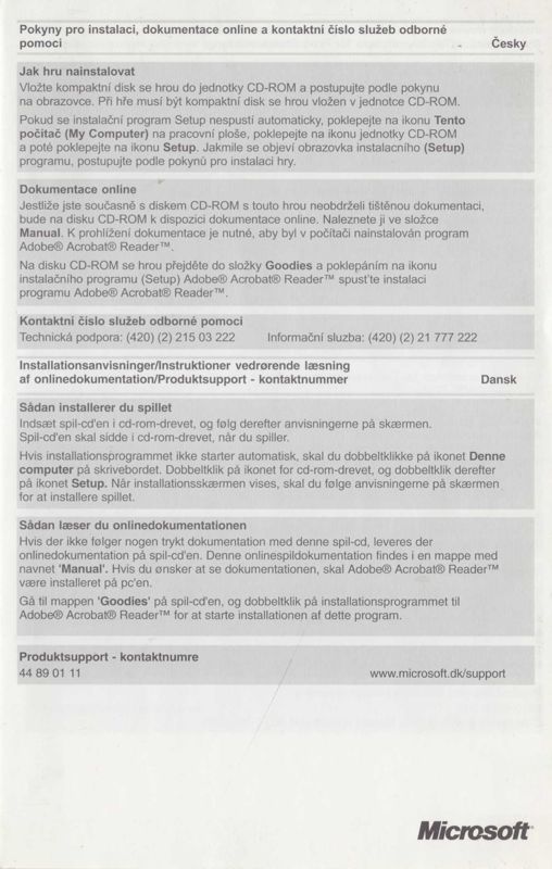 Other for Zoo Tycoon: Dinosaur Digs (Windows): Installation manual - front