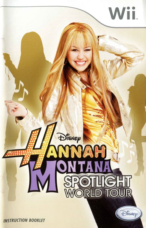 Manual for Hannah Montana: Spotlight World Tour (Wii): Front