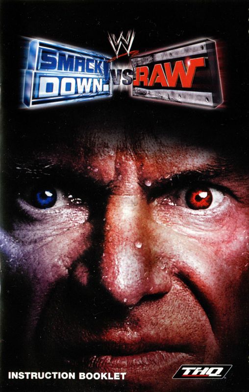 Manual for WWE Smackdown vs. Raw (PlayStation 2) (Platinum release): Front