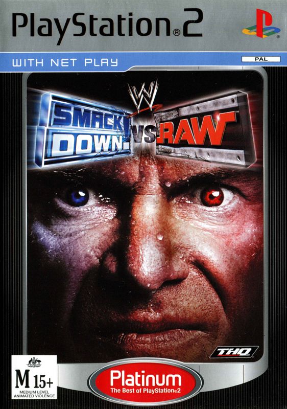 Front Cover for WWE Smackdown vs. Raw (PlayStation 2) (Platinum release)