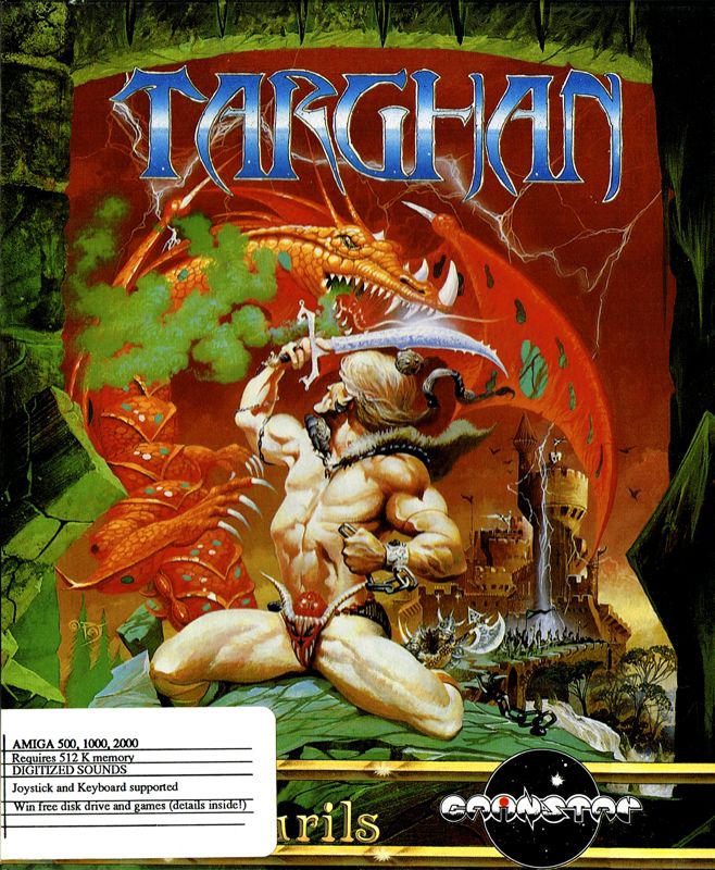 Front Cover for Targhan (Amiga): short box version