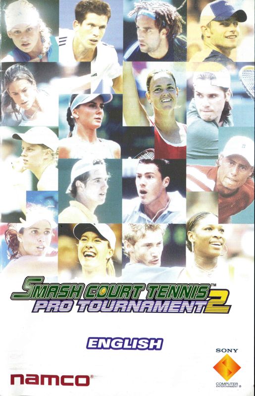Manual for Smash Court Tennis: Pro Tournament 2 (PlayStation 2) (Platinum release): Front