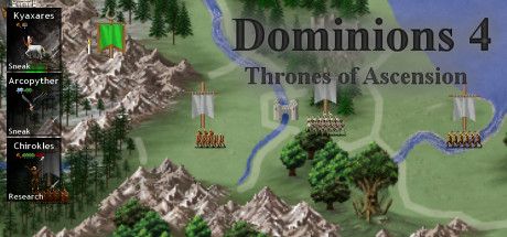 Front Cover for Dominions 4: Thrones of Ascension (Linux and Macintosh and Windows) (Steam release)