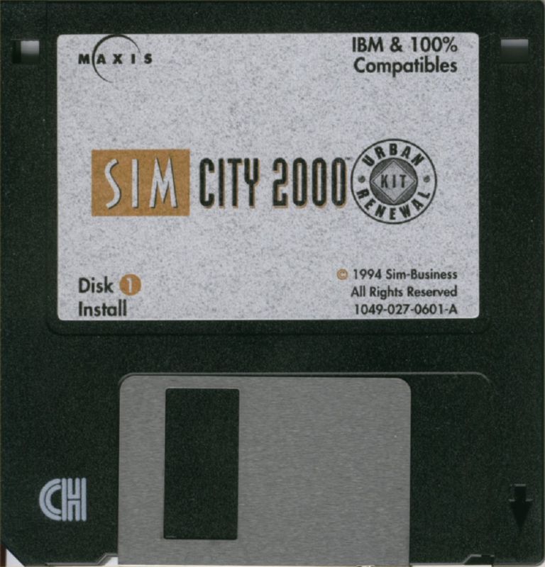 Media for SimCity 2000: Urban Renewal Kit (DOS)