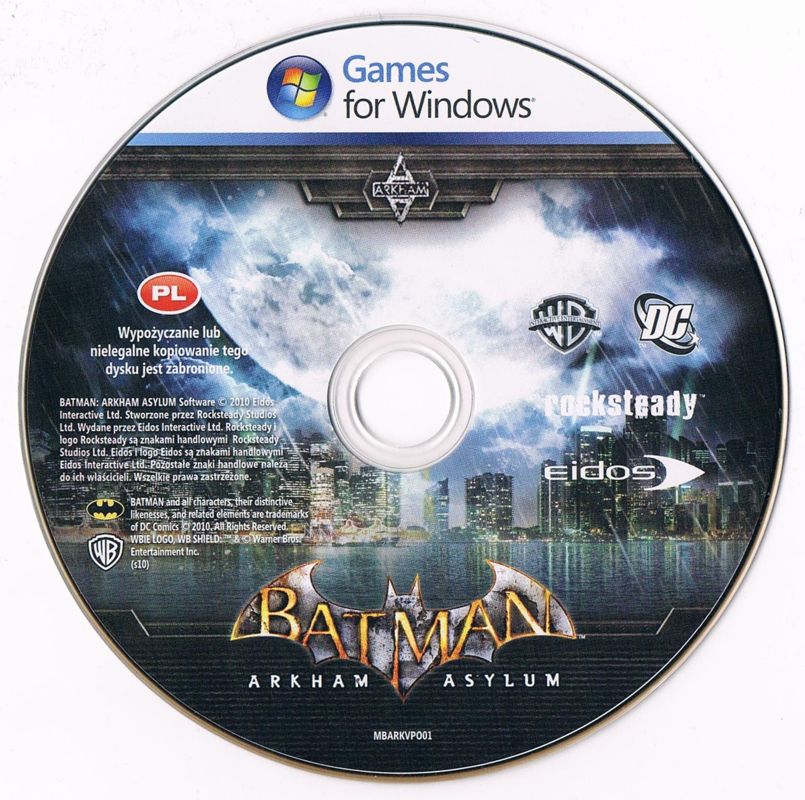 Media for Batman: Arkham Asylum (Windows) (Kolekcja Klasyki release)