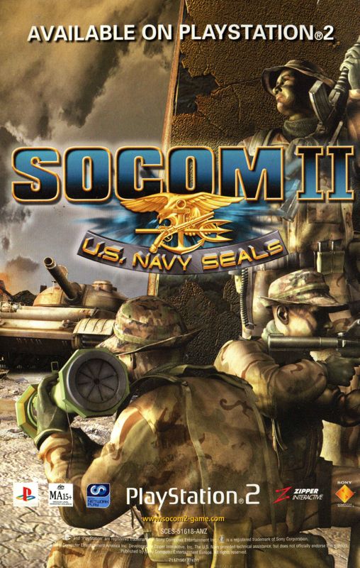 SOCOM II U S Navy SEALs Cover Or Packaging Material MobyGames