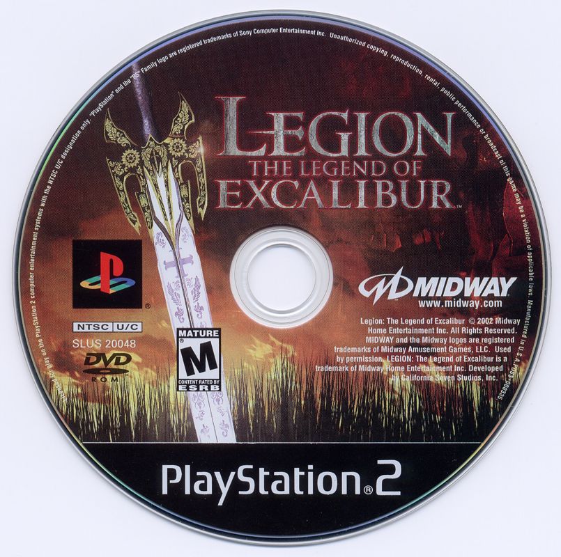 Media for Legion: The Legend of Excalibur (PlayStation 2)