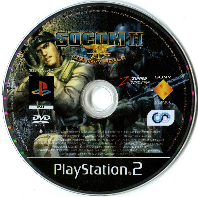 Media for SOCOM II: U.S. Navy SEALs (PlayStation 2)