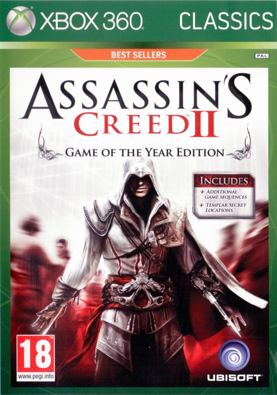 Front Cover for Assassin's Creed II: Game of the Year Edition (Xbox 360) (Xbox 360 Classics release)