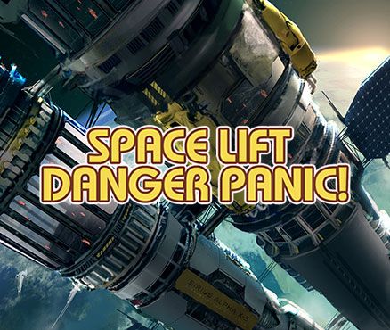 Front Cover for Space Lift Danger Panic! (Nintendo 3DS) (download release)