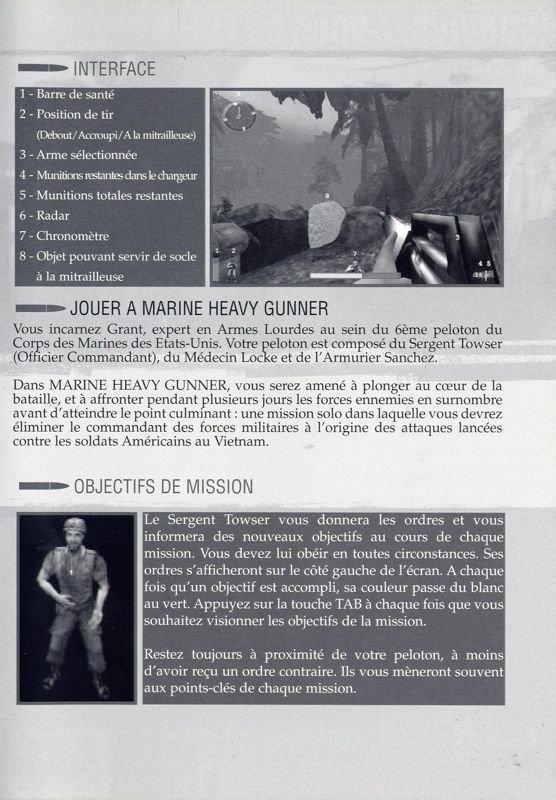 Inside Cover for Marine Heavy Gunner: Vietnam (Windows): Right