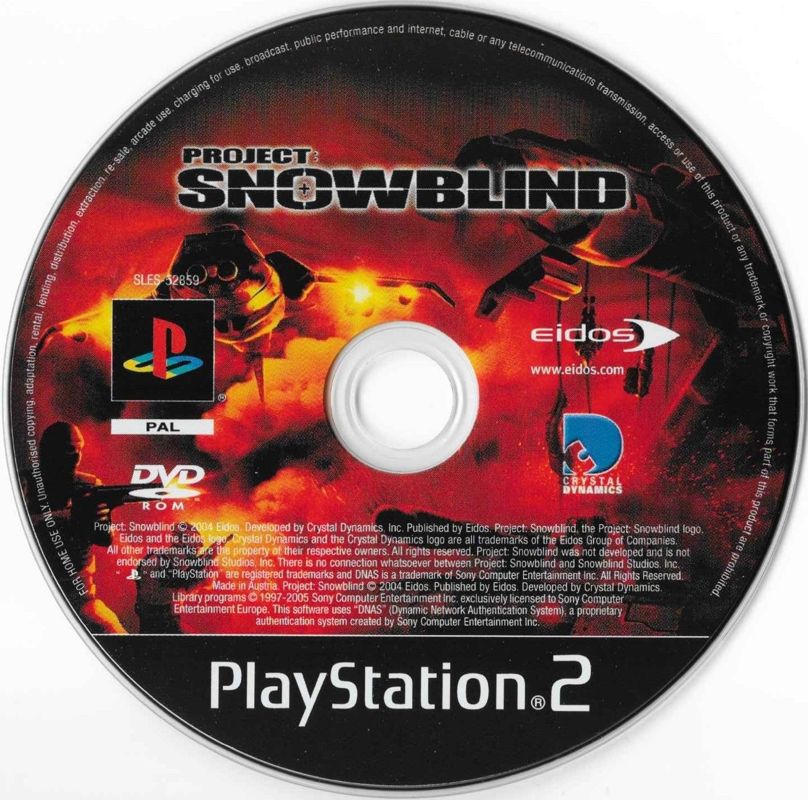 Project: Snowblind cover or packaging material - MobyGames