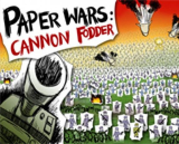 Front Cover for Paper Wars: Cannon Fodder (Wii) (download release)