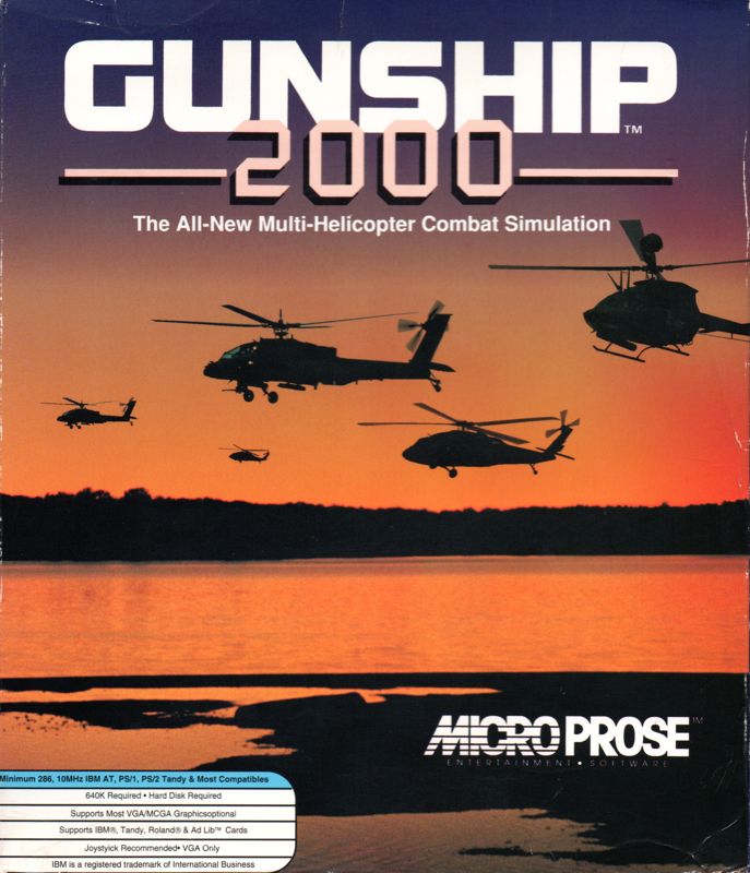 Front Cover for Gunship 2000 (DOS) (3½" 2HD Floppy Variant)