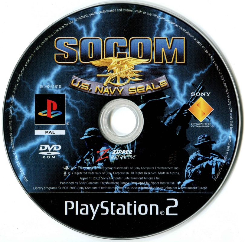 Media for SOCOM: U.S. Navy SEALs (PlayStation 2)