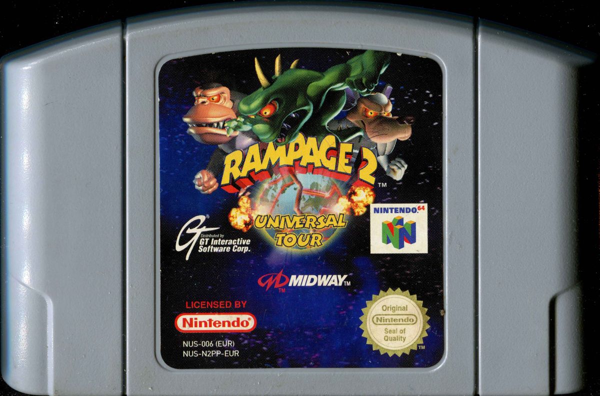 Rampage 2: Universal Tour cover or packaging material - MobyGames