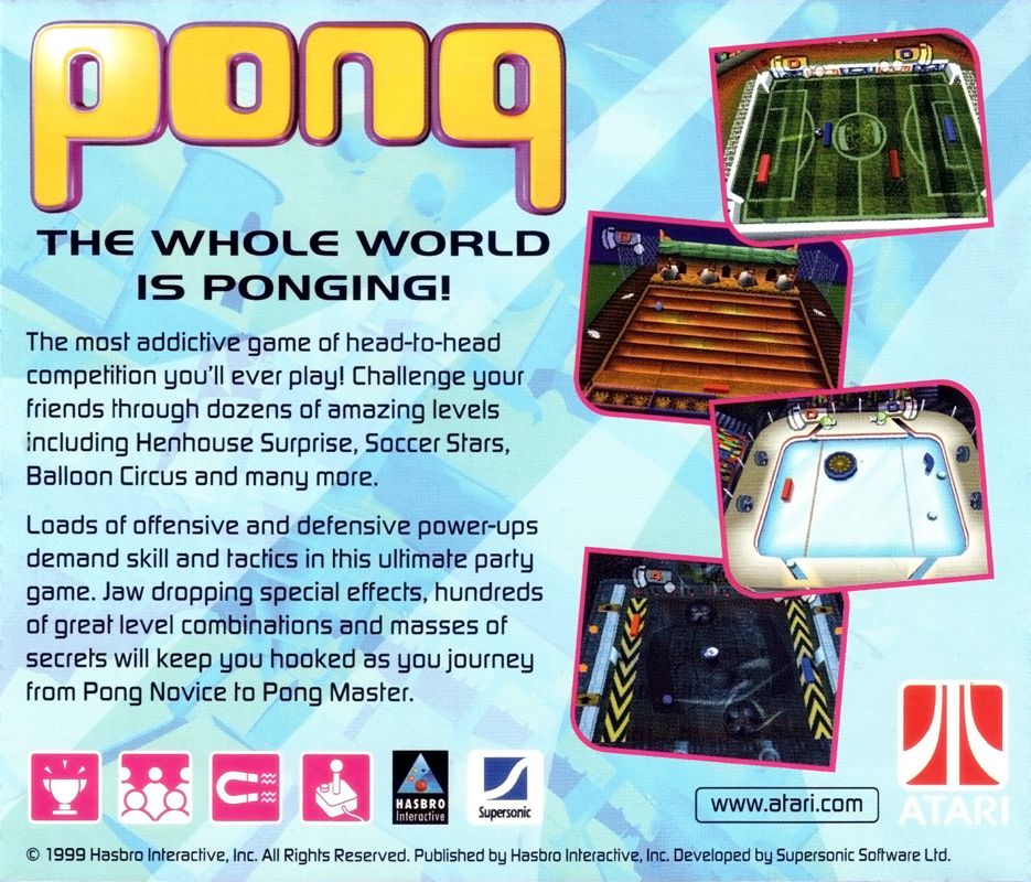 Other for Pong: The Next Level (Windows): Jewel Case Back