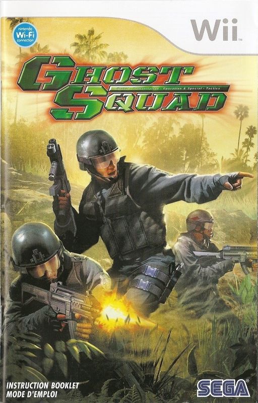 Manual for Ghost Squad (Wii): Front