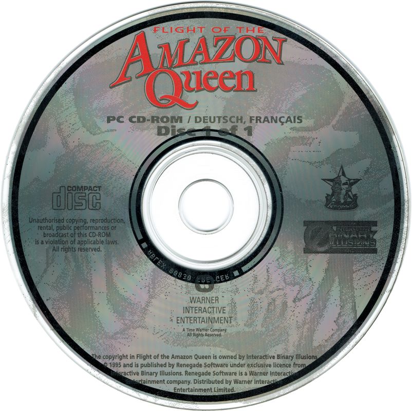 Media for Flight of the Amazon Queen (DOS)
