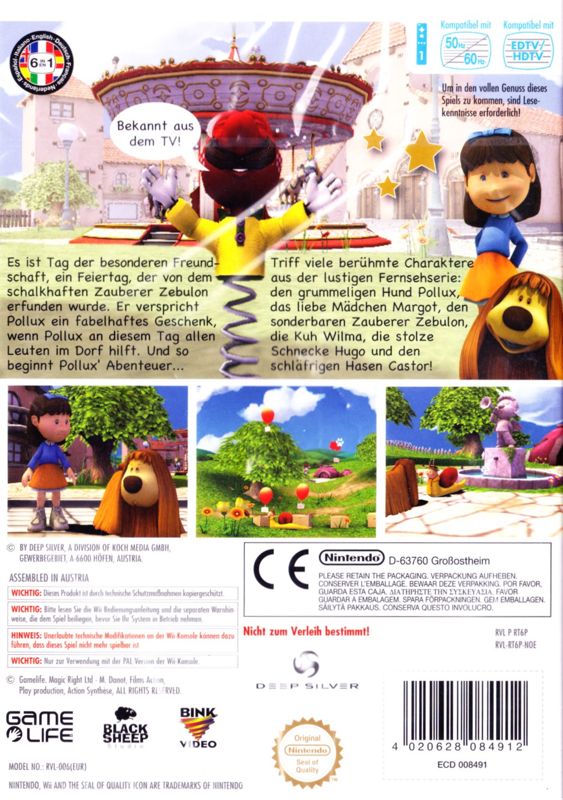 Back Cover for The Magic Roundabout (Wii)