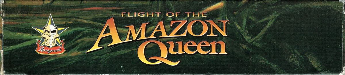 Spine/Sides for Flight of the Amazon Queen (DOS): Front - Top
