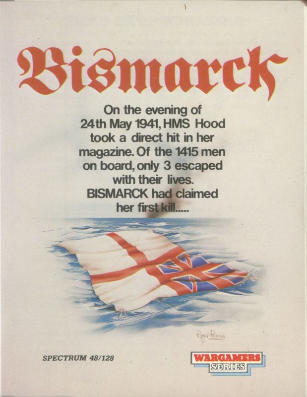 Front Cover for Bismarck (ZX Spectrum)
