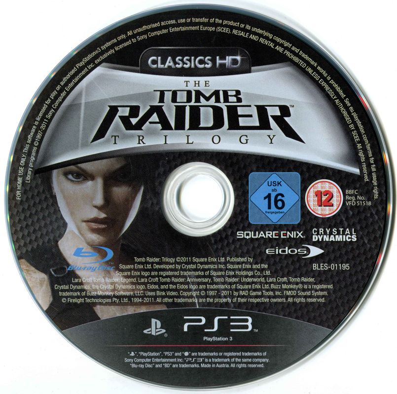 The Tomb Raider Trilogy cover or packaging material - MobyGames