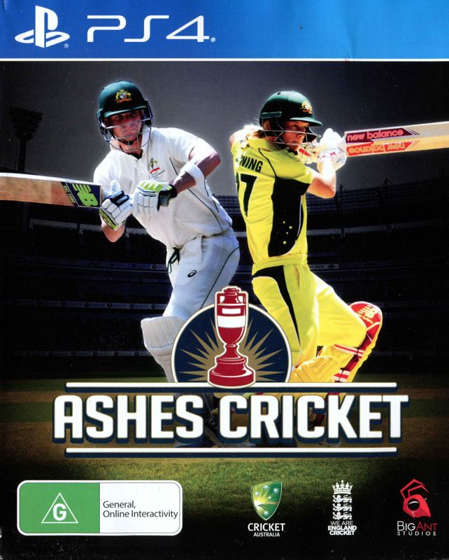 Front Cover for Ashes Cricket (PlayStation 4)