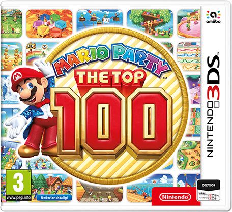 Front Cover for Mario Party: The Top 100 (Nintendo 3DS) (download release)