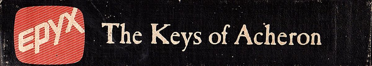 Spine/Sides for The Keys of Acheron (Atari 8-bit): Top/Bottom