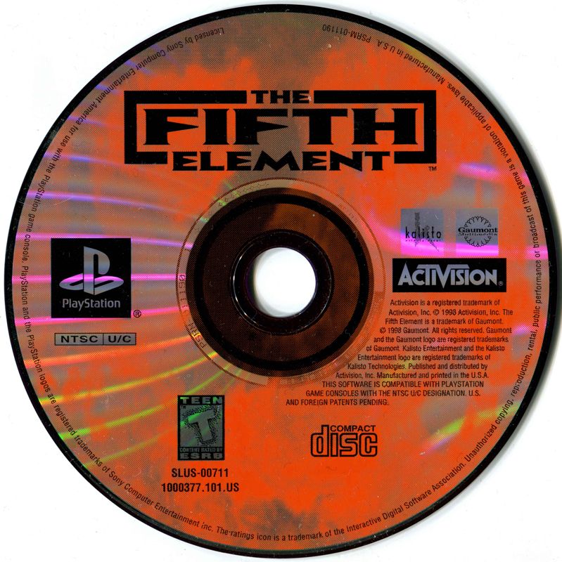 Media for The Fifth Element (PlayStation)