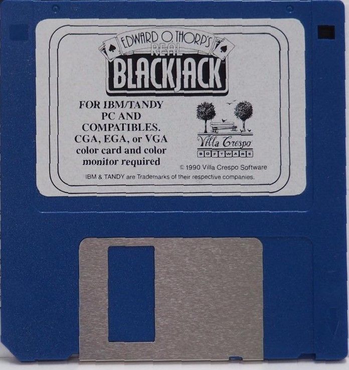 Media for Edward O. Thorp's Real Blackjack (DOS): 3 1/5'' disk