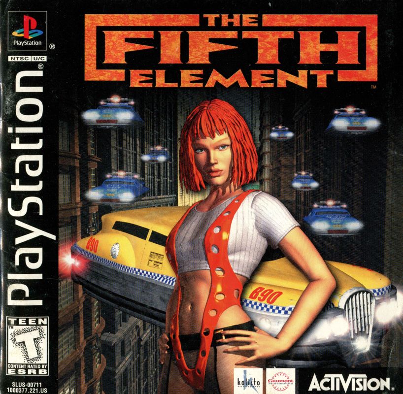 Manual for The Fifth Element (PlayStation): Front