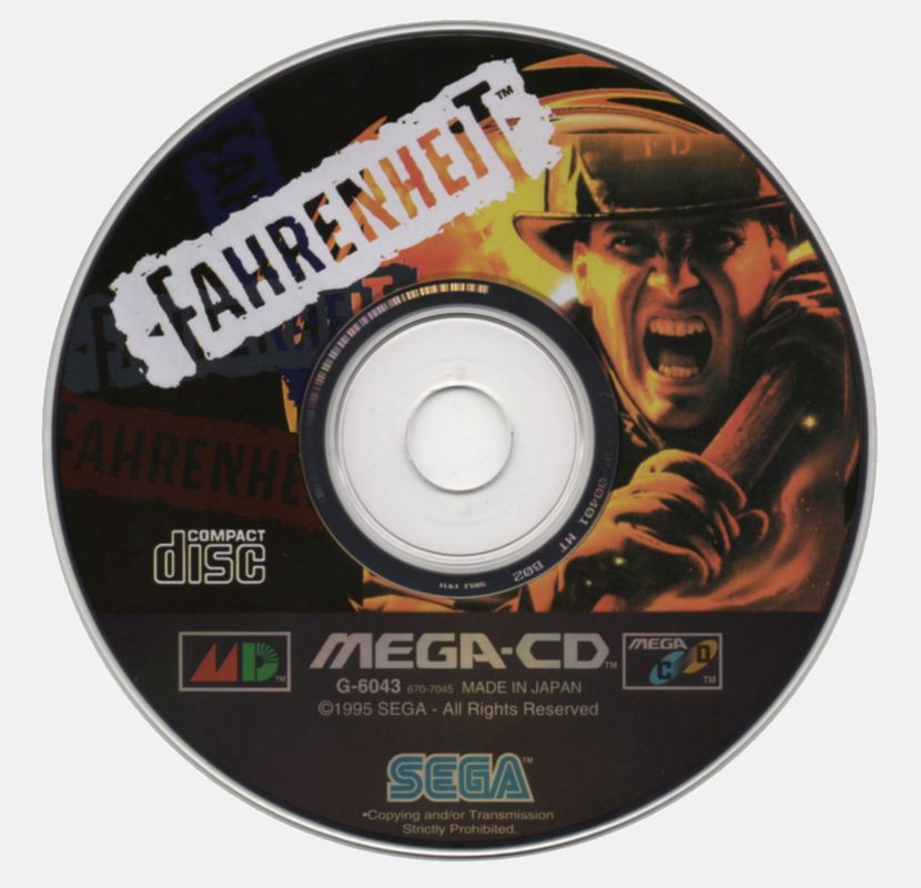 Media for Fahrenheit (SEGA CD)